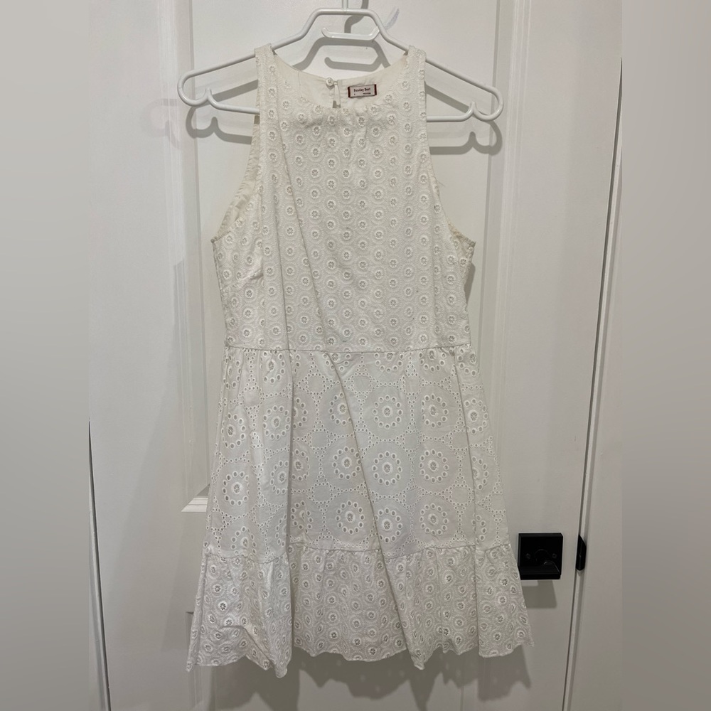 Aritzia white eyelet mini dress size S